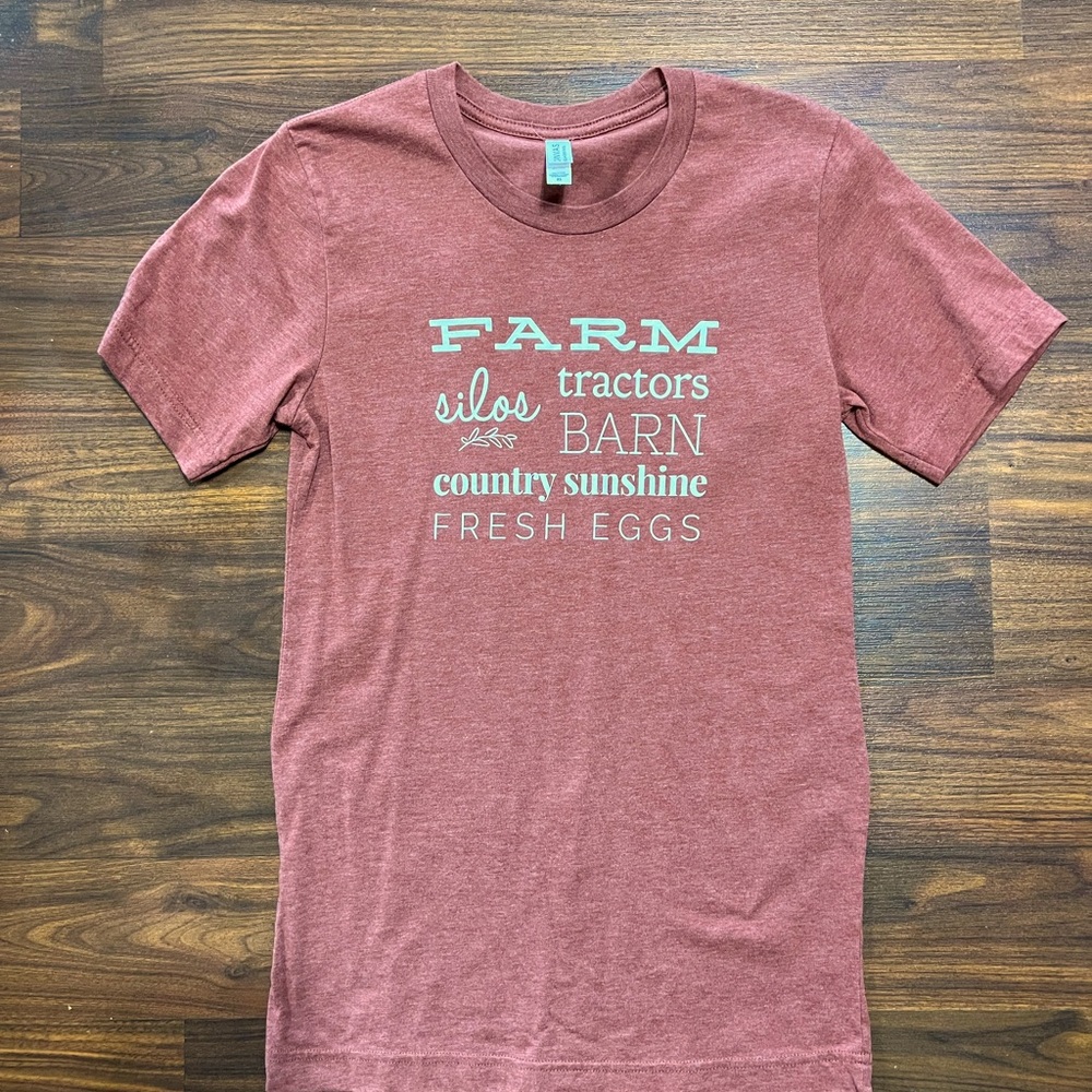 Bella canvas t-shirt size xs burnt orange color
